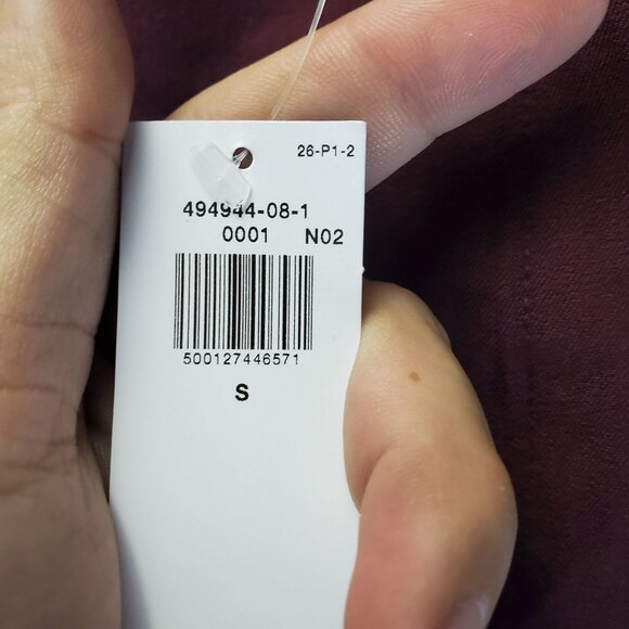 Old Navy Pants Womens Small Burgundy Red High-Rise Wide Leg Pixie Slacks *NWT* - Picture 4 of 10